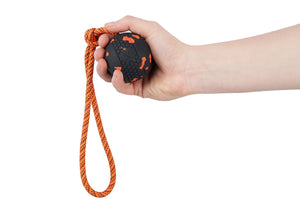 Non-Stop Dogwear Ball on Rope Dog Toy